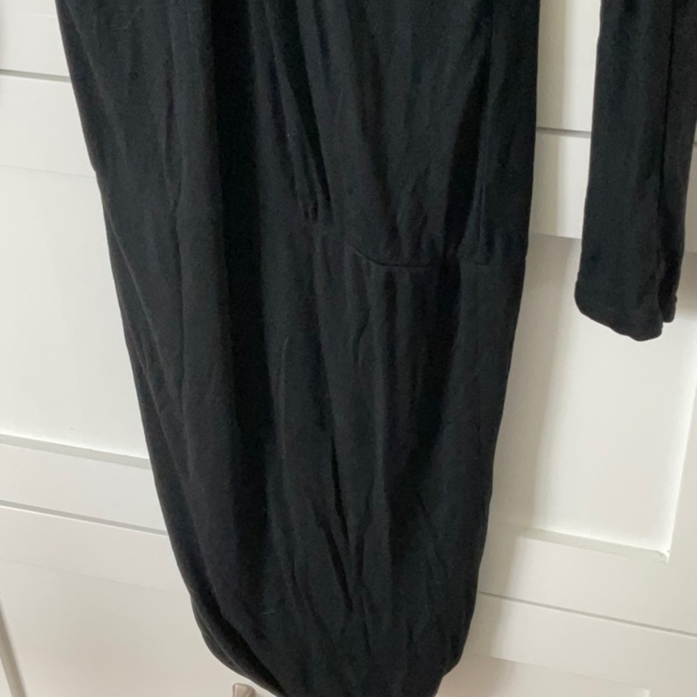 BCBGMaxAzria Black Plunge Bodycon Dress - Picture 3 of 6